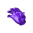 Realistic Hand.stl 真人大小的 3D 扫描男性手部 - 用于雕塑和数字建模的模型