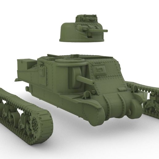 Image18.jpg STL file 1/35 SCALE MODEL USA M3 LEE WORLD WAR II MEDIUM TANK・3D print object to download, 848687a