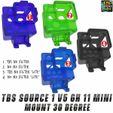 TBS-Source-1-V5-GH11-Mini-Mount-30-Degree-2.jpg TBS Source One V5 Gopro Hero 11 Mini 30 Degree Mount