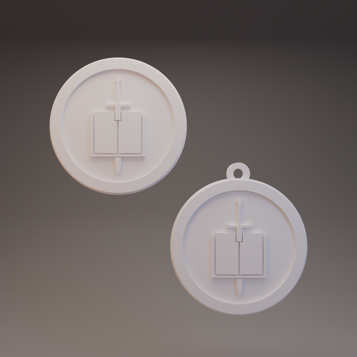 Grey Knights - Warhammer 40K - Keychain and Coin/Badge 3D model