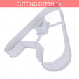 Letter_A~8in-cookiecutter-only2.png Letter A Cookie Cutter 8in / 20.3cm