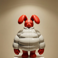 conejo-en-galeria.png RUBY - ATMOS Art Toy | Kaninchen Kaninchen Streetwear Skulptur | 3D Printable Model