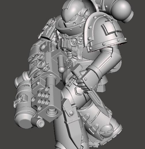 Purifier-Incinerator-with-Knife.jpg Grey Marine of Pure Flame True Scale Incinerate