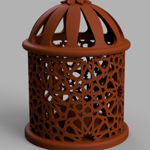 Obtain STL file Islamic Lantern • 3D print template ・ Cults