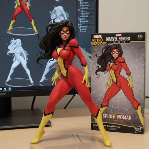🕷️ Spider-Woman: Marvel's Classic Spider Ready for 3D Action