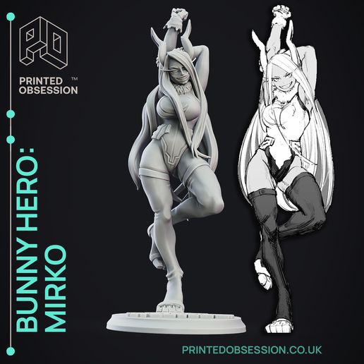 Mirko - Bunny Hero - Fanart Model - 30CM - Anime Girl.