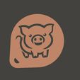 piggy_2_rnd.jpg 4 Piggy cappuccino stencil