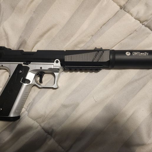 AAP-01 Picatinny and Barrel Shroud 3D model