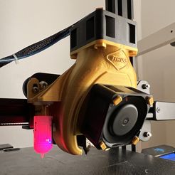 Ender 3, 3 V2, 3 pro, 3 max, dual 40mm axial fan hot end duct / fang. CR-10, Micro Swiss direct drive et compatible bowden. Aucun support nécessaire pour l'impression