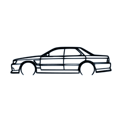 1990-Nissan-Laurel-C33-Turbo.png Fichier STL 1990 Nissan Laurel C33 Turbo・Objet pour imprimante 3D à télécharger