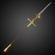 OrnsteinSpearFront34Left.png Ornstein Dragon Slayer Spear for Cosplay