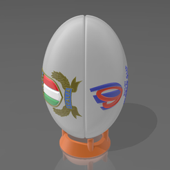 Italy.png STL file Rugby Ball - Italy・3D print design to download