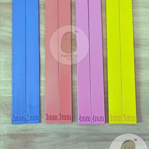 🥖 1 2 3 4 5 6 7 8 9 and 10 mm Leveling Rods - Leveling Rulers Baking 1 ...