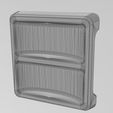wf0.jpg Square 2 pockets serving tray relief 3D print model