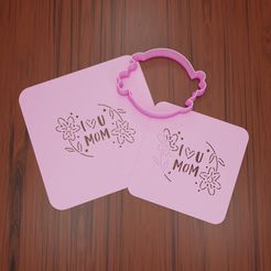 LeterringMama004-Stencil-Cortador.jpg Stencil Lettering Happy Mother's Day #4 "I Love You Mom".