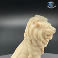 sitting-Lion-3D-Printable-FDM-02.png Lion sitting 3D printable for decoration and Tabletop