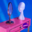 1.jpg Sara Vanity ,Doll Vanity -Sara ,Barbie Vanity ,Rainbow high doll Vanity, Fashion doll Vanity ,Doll Furniture. Doll House