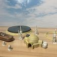 IMG_1285.jpg Star Wars Diorama Lars homestead for Action Fleet and MIcro Galaxy collection