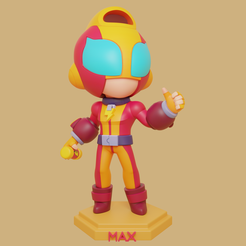 max1.png brawl stars max fan art