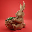 Rabbit-Chinese-New-Year-2.png CHINESE NEW YEAR-Rabbit PLANT POT-PRINT IN PLACE- NO SUPPORTS