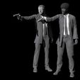 002.jpg Free STL file Pulp Fiction - Vincent Vega and Jules Winnfield・Template to download and 3D print