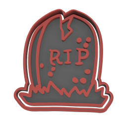 tumba-v1.png Archivo STL CORTADOR PARA GALLETAS O FONDANT HALLOWEEN TUMBA・Design para impresora 3D para descargar