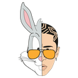 Bad_bunny_svg-1.png Bugs Bunny x Bad Bunny Keychain