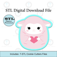 Etsy-Listing-Template-STL.png Lamb Squish Cookie Cutter | STL File