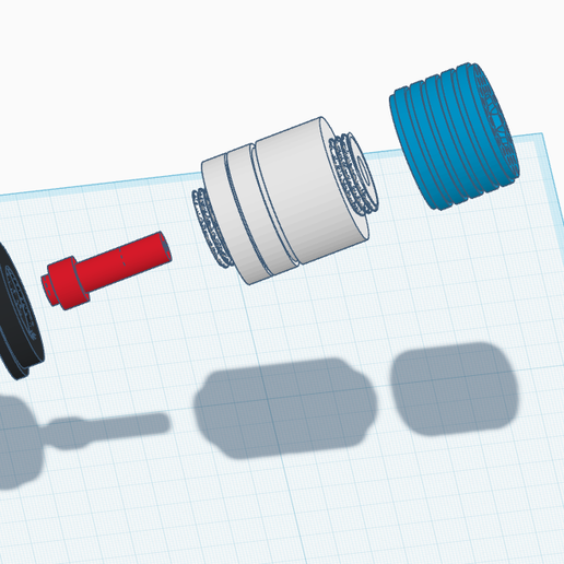 Grenade 40 mm – Amorces 209/686 (modèle imprimable 3D)