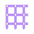 Matrix-Net-Border-Top-Left-Corner-3-Rows.stl Pixel WS2811 LED Matrix 2 Inch Spacing