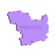 Mykolaiv_gelb.stl Ukraine Karte / Ukraine Map