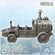 4.jpg Steampunk car with chimney and large engine in the back (4) - Future Sci-Fi SF Post apocalyptic Tabletop Scifi Wargaming Planetary exploration RPG Terrain