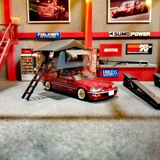 Tent Campers 3D model