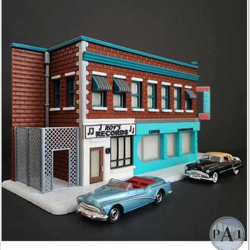 🔙 BACK TO THE FUTURE INSPIRED- LOU'S CAFE 1/64 SCALE - HOT