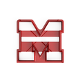 Varsity-M-2.png Varsity Style Letter M Cookie Cutter