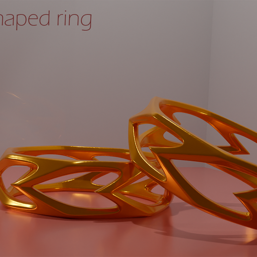 Heart Shaped Ring 3D model
