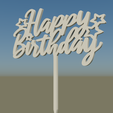 HappyBirthday1.png Happy Birthday Cake Topper - Make Every Cake a Celebration!