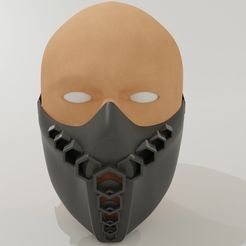 1R0.jpg Archivo STL Máscara HEX1・Objeto para impresora 3D para descargar