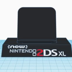 1.jpg Descargar archivo STL Soporte New Nintendo 2DS XL • Objeto imprimible en 3D, AMF00