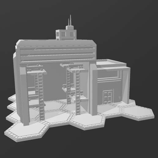 🪖 Battletech Military Installation Terrain Pack・ STL File for ・Cults