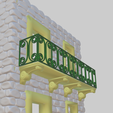 Balcon.png Large house with stairs and balcony for santon 7cm
