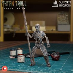 0034Skeleton003.jpg Télécharger fichier STL Skeleton 003 - [Pré-alimenté] • Plan imprimable en 3D, TytanTroll_Miniatures