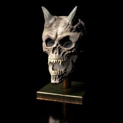 Shop6.jpg 3D file Vampire Skull- STL print file -high polygon・3D printer design to download