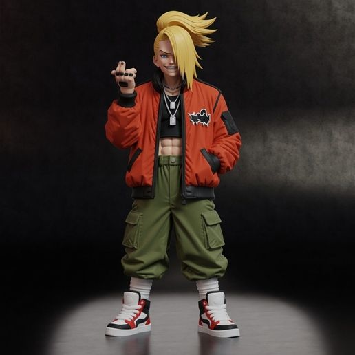Deidara Streetwear STL Model 3D model