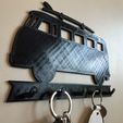 IMG_7960.JPG Free STL file VW Bus Key Rack・3D printing idea to download