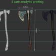 18.JPG weapon Kratos - Leviathan Axe - God of war 2018 for cosplay