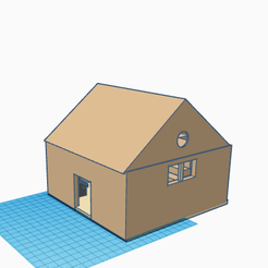 maison.PNG Free STL file house with furniture・Object to download and to 3D print