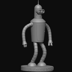 BENDER4.jpg STL file Bender futurama・3D printing model to download