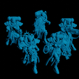 sistas.png Free STL file Holy Chicks with Distinguished Weapons・3D printing design to download