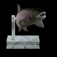 Rainbow-trout-trophy-6.png rainbow trout / Oncorhynchus mykiss fish in motion trophy statue detailed texture for 3d printing